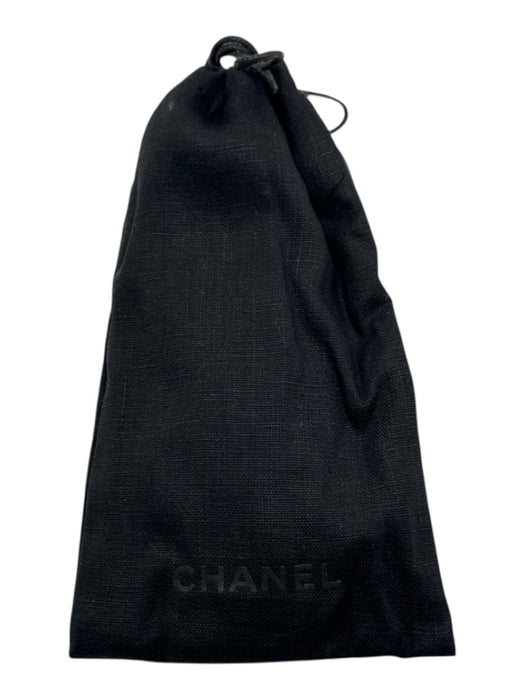 Chanel Red Metal & Acetate Round Lens CC Logo Vintage Gradient Sunglasses Red