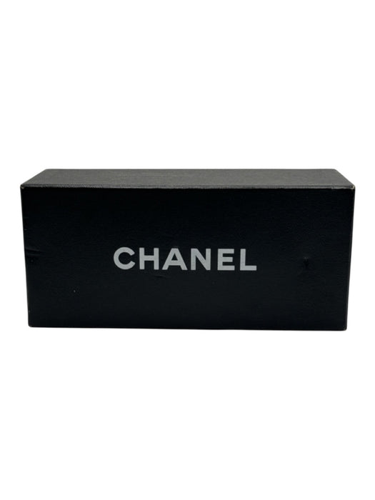 Chanel Red Metal & Acetate Round Lens CC Logo Vintage Gradient Sunglasses Red
