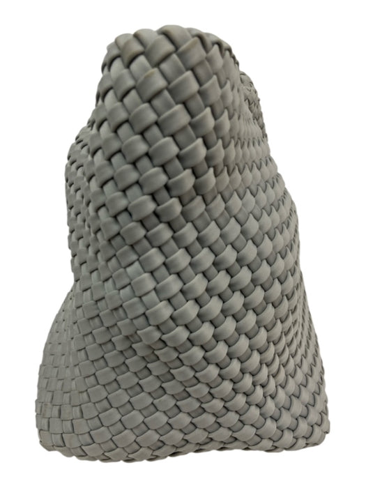 Naghedi Grey Synthetic Top Handle Woven Tote Pouch Inc. Bag Grey / M
