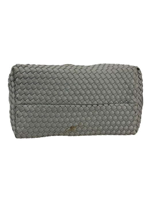 Naghedi Grey Synthetic Top Handle Woven Tote Pouch Inc. Bag Grey / M