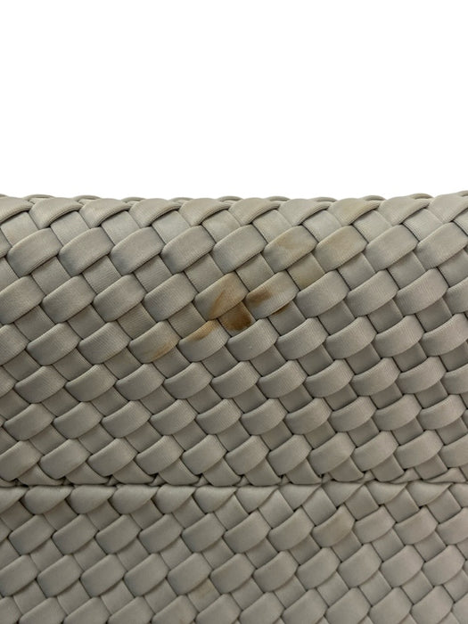 Naghedi Grey Synthetic Top Handle Woven Tote Pouch Inc. Bag Grey / M