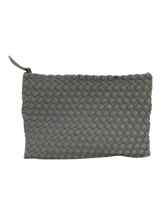Naghedi Grey Synthetic Top Handle Woven Tote Pouch Inc. Bag Grey / M
