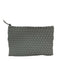 Naghedi Grey Synthetic Top Handle Woven Tote Pouch Inc. Bag Grey / M