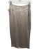 Chan Luu Size S Silver Viscose Sequin Zip Close Leg Slit Skirt Silver / S