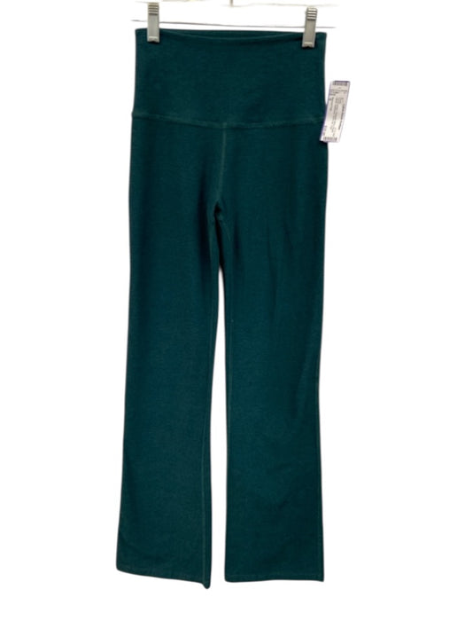 Beyond Yoga Size S Forest Green Polyester Blend Elastic Waist Heathered Pants Forest Green / S