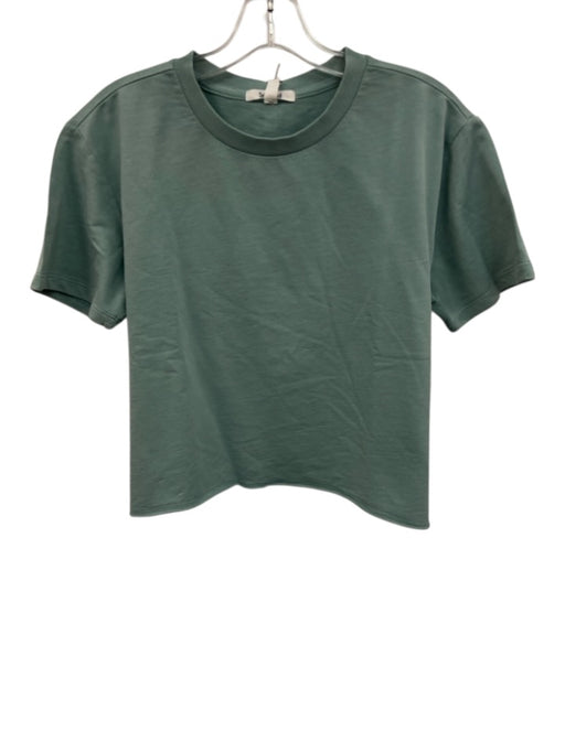 Splendid Size S Seafoam Green Cotton Short Sleeve Crew Neck T Shirt Top Seafoam Green / S