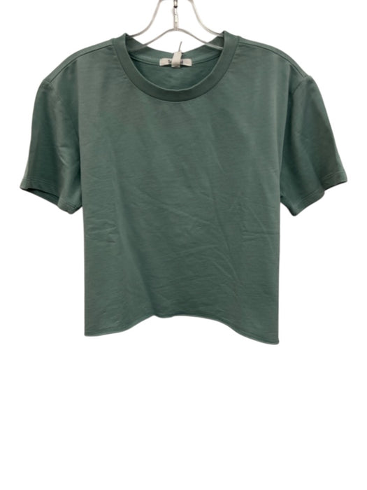 Splendid Size S Seafoam Green Cotton Short Sleeve Crew Neck T Shirt Top Seafoam Green / S
