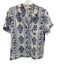 Roller Rabbit Size S Blue & White Cotton Short Sleeve Floral Print Short Set Blue & White / S