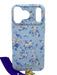 Love Shack Fancy x Case-Mate White & Pink Floral Phone Charm Incl Case Blue & White