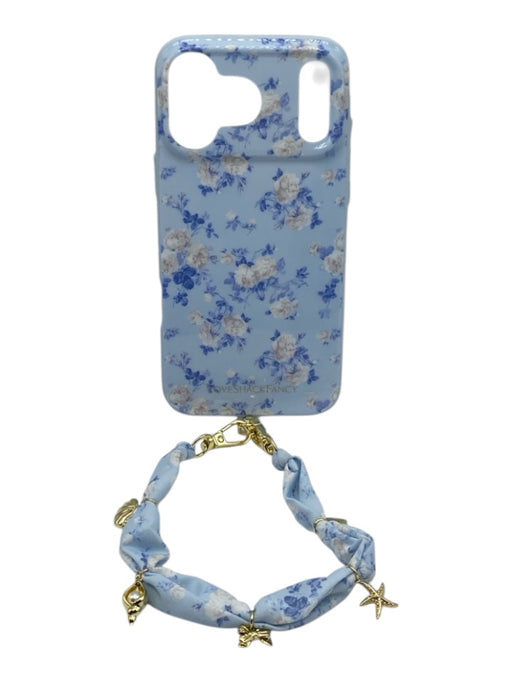 Love Shack Fancy x Case-Mate White & Pink Floral Phone Charm Incl Case Blue & White
