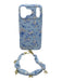 Love Shack Fancy x Case-Mate White & Pink Floral Phone Charm Incl Case Blue & White