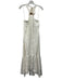 Ramy Brook Size S White & Rose Gold Viscose & Polyester Halter Tie Neck Dress White & Rose Gold / S