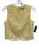 Antonio Melani Size 0 White & Butter Yellow Polyester Sleeveless Midi Skirt Set White & Butter Yellow / 0