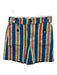 Boden Size 2 Blue, Pink, Beige Cotton Zip Fly Stripe High Rise Shorts Blue, Pink, Beige / 2
