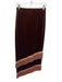 Mason's Daughter Size XS Brown & Pink Polyester & Elastane Velvet Fringe Skirt Brown & Pink / XS