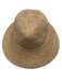 Hatattack Beige Raffia Straw Woven Round Sun Hat Beige