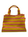 Hat attack Pink & Yellow Cotton Tote Side Pockets Side Snap Top Handle Bag Pink & Yellow