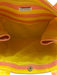 Hat attack Pink & Yellow Cotton Tote Side Pockets Side Snap Top Handle Bag Pink & Yellow