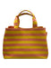 Hat attack Pink & Yellow Cotton Tote Side Pockets Side Snap Top Handle Bag Pink & Yellow