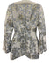 Anna Quan Size 4 Blue & Gold Polyester Blend Metallic Jacquard Floral Mini Dress Blue & Gold / 4