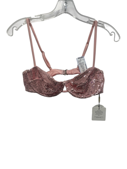 Roller Rabbit Size M Blue & White Nylon Blend 2 Piece Lattice Triangle Swimsuit Blue & White / M