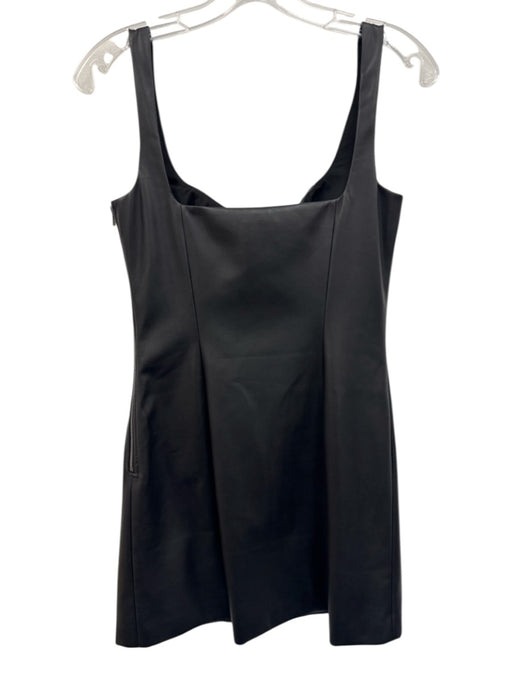Saylor Size Est S Black Pleats Sleeveless Pockets Mini Dress Black / Est S
