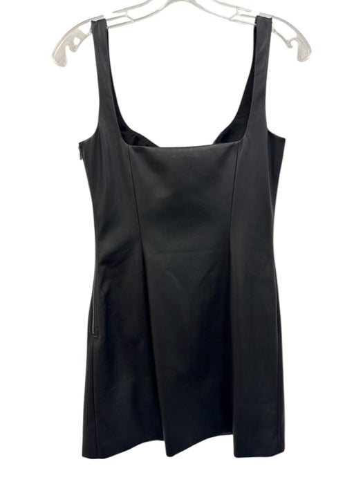 Saylor Size Est S Black Pleats Sleeveless Pockets Mini Dress Black / Est S