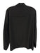 Tibi Size 2 Black Silk Shirred Long Sleeve Zip Back High Neck Top Black / 2