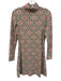 Smith & Quinn Size XS Beige, pink, green, brown Polyester Blend Lattice Dress Beige, pink, green, brown / XS