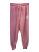 That girl kate Size S Pink Crew Neck Jogger drawsstring Ribbed Pant Set Pink / S