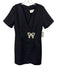 Hyacinth House Size S Black Polyester Blend Back Zip Embelished bow detail Dress Black / S