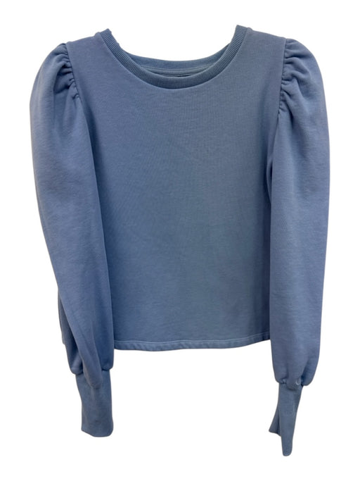 Addison Bay Size S Blue Cotton Rabbit Rabbit Ruched shoulder Sweater Blue / S