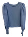 Addison Bay Size S Blue Cotton Rabbit Rabbit Ruched shoulder Sweater Blue / S