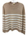 Sail To Sable Size M Green & White Cotton Blend Long Sleeve Crew Neck Sweater Green & White / M