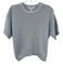 Splendid Size S Blue Cotton Knit Short Sleeve Sweater Blue / S