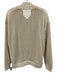 Splendid Size S Cream Cotton Blend Knit Zip Up Sweater Cream / S