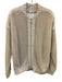 Splendid Size S Cream Cotton Blend Knit Zip Up Sweater Cream / S