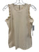 Spartina Size XS Cream Cotton Blend Ruffle Sleeve Detail Sleeveless Top Cream / XS