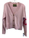 That girl kate Size S Pink Wool Knit Long Sleeve Button Up Sweater Pink / S