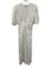 Antonio Melani Size XS White Cotton Tie Front Short Puff Sleeve Duster Coverup White / XS