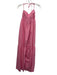 S/W/F Size XS Pink Cotton Shirred Back Halter Gathered Maxi Dress Pink / XS