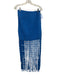 Saylor Size XS Blue Cotton Crochet Crop Side Zip Fringe Skirt Set Blue / XS