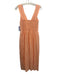 band of the free Size S Orange Cotton Shoulder Strap Smocked Back pleats Dress Orange / S