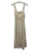 Sorella Size 4 White Viscose & Cotton Shoulder Straps Lace Detail Midi Dress White / 4