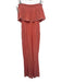 Ramy Brook Size S Pink & White Polyester Sleeveless Open Back Fold Over Jumpsuit Pink & White / S