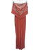 Ramy Brook Size S Pink & White Polyester Sleeveless Open Back Fold Over Jumpsuit Pink & White / S