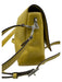 Tory Burch Chartreuse Yellow Leather Flap Top Multiple Straps Magnetic Close Bag Chartreuse Yellow
