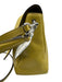 Tory Burch Chartreuse Yellow Leather Flap Top Multiple Straps Magnetic Close Bag Chartreuse Yellow
