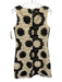 Hill House Size S Cream Beige & Black Polyester Crochet Overlay Sleeveless Dress Cream Beige & Black / S