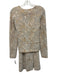Marie Oliver Size XS Beige & Gray Polyamide Blend Knit Fuzzy Midi Skirt Set Beige & Gray / XS